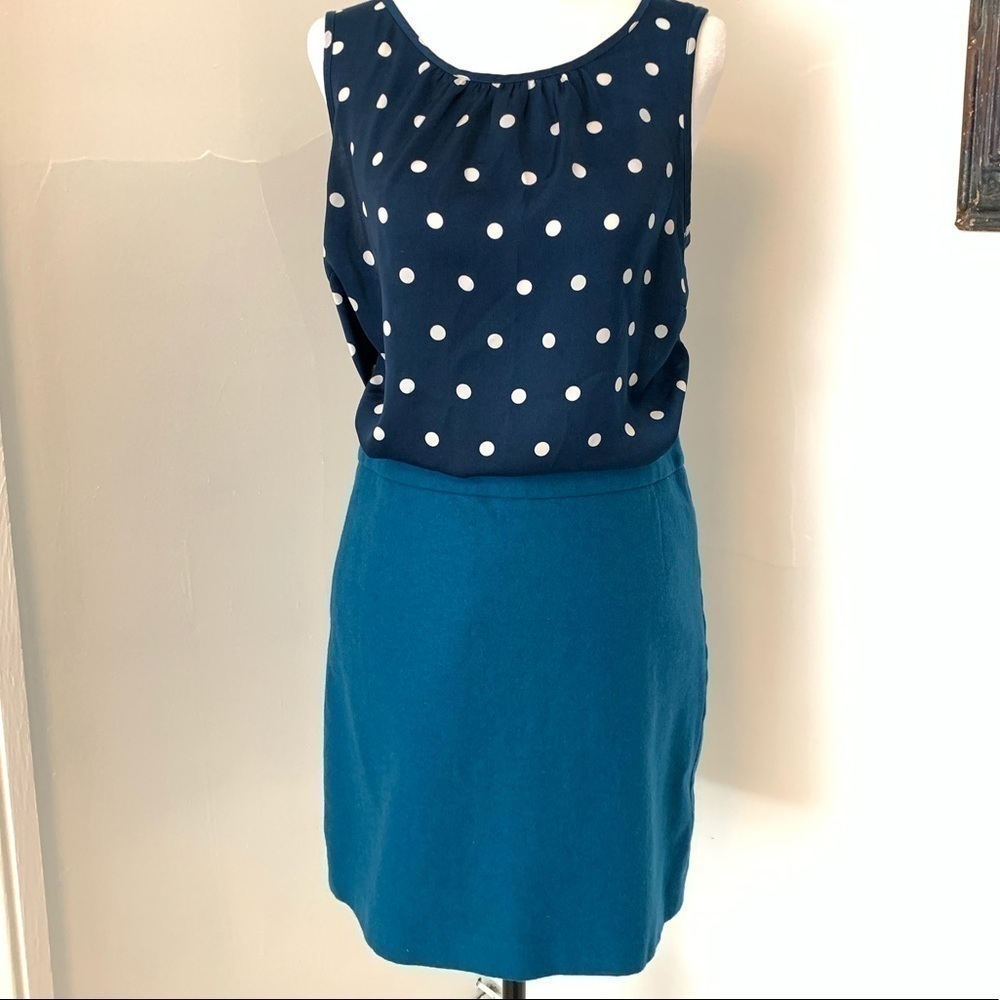 Blue Wool Skirt